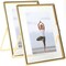 Gold Floating Frame (8"×10", 2 Set), For Picture 7x9, 6x8, 5x7, Tabletop Shelf Photo Frames, Classy for Valentine's Day, Wedding or Birthday